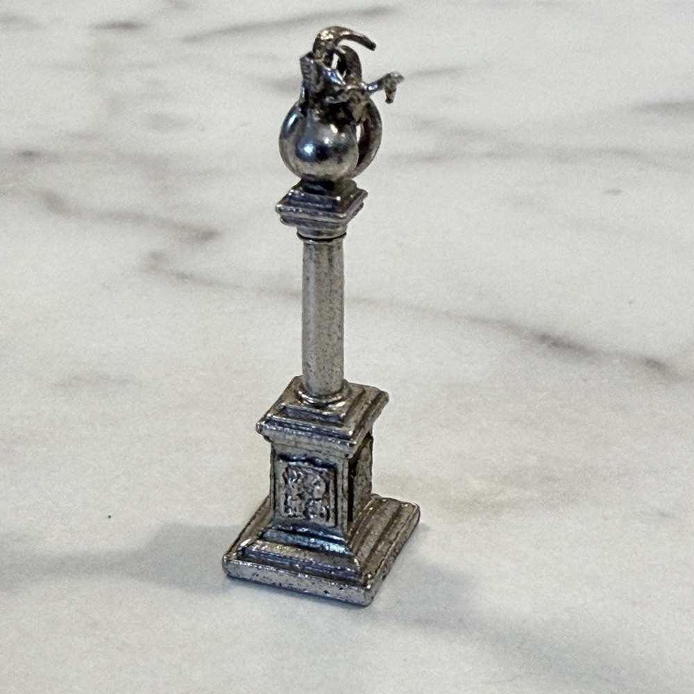 Vintage Seagull Monument Salt Lake City Utah Sterling Silver Charm FLAW 4.2 gr